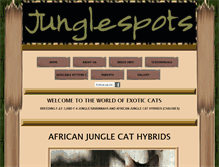Tablet Screenshot of junglespots.com